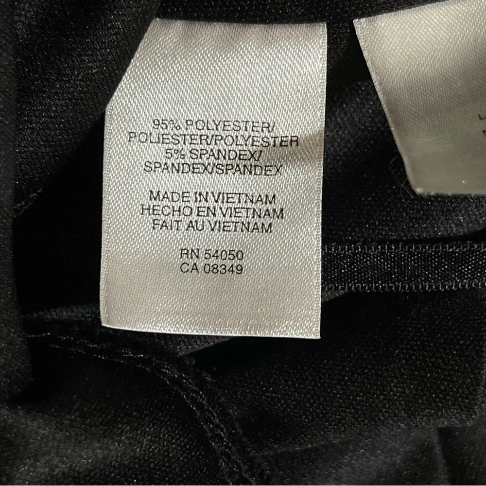 Evan Picone Black Tiered Midi Dress 20W | Ruched Waist V-Neck Flowy Cocktail - Picture 10 of 11